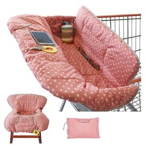 Gray and Pink Shopping Cart & Highchair Cover never opened or used